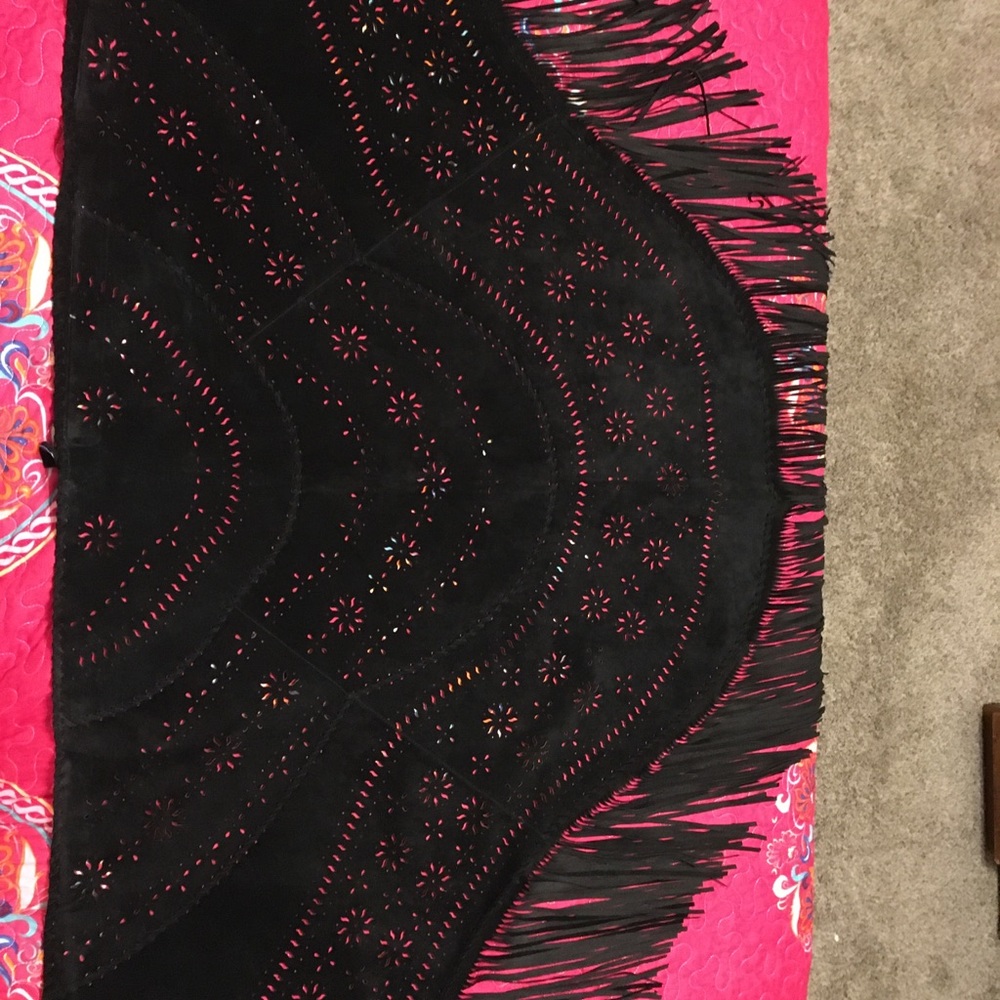 Black Suede Wrap